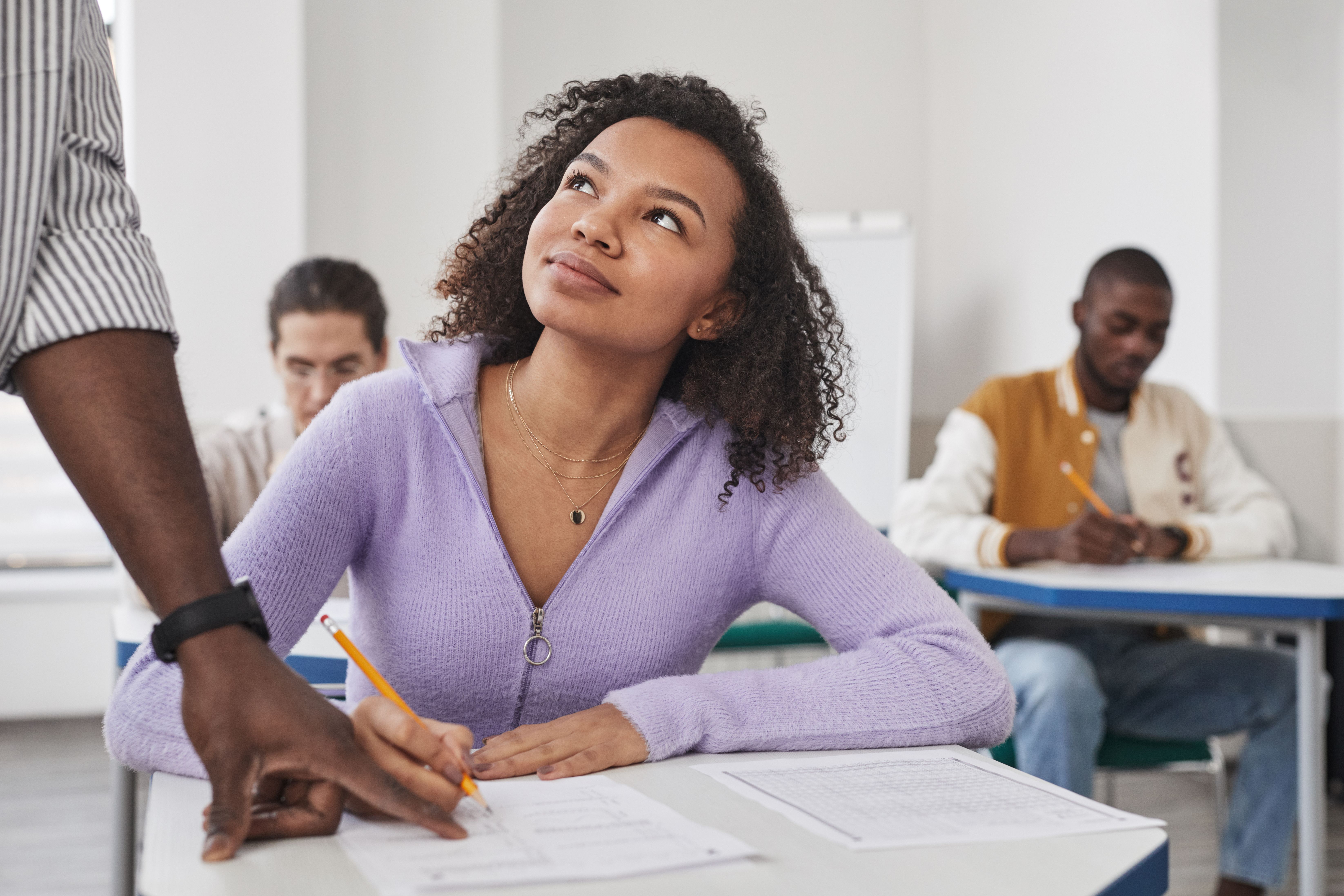 Learners in a classroom during a skills and employability programme